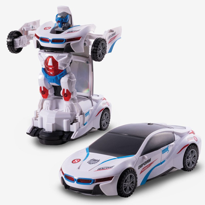 Biele svietiace auto - Hračky