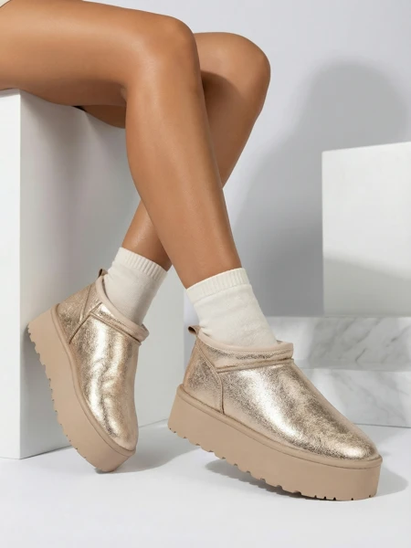 Royalfashion Dámske krátke čižmy a'la snow boots Ozozi