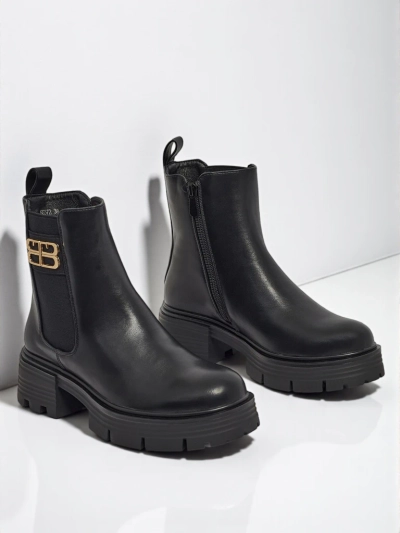 Ženski gležnarji iz eko usnja Fravine