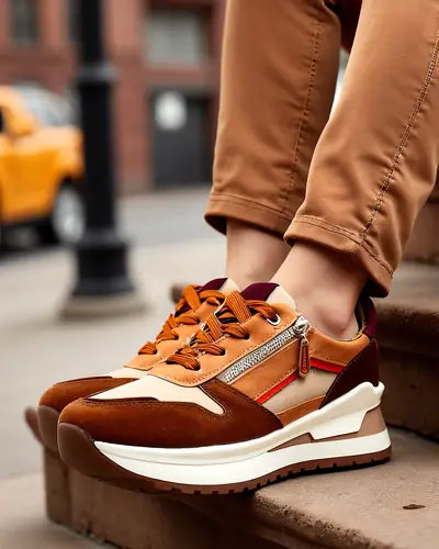 Royalfashion Dámske športové topánky s hidden wedge Bessase