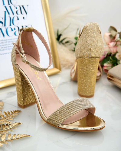 Royalfashion Dámske brokátové sandále Etotta