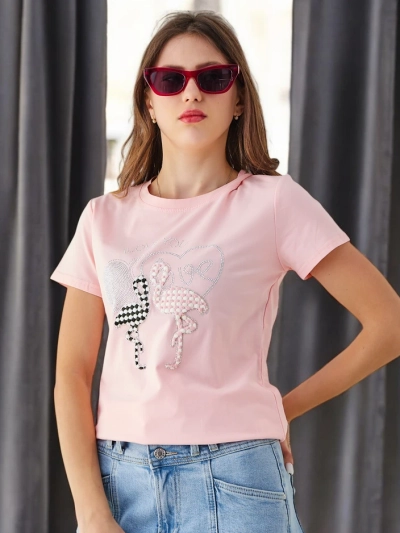 Royalfashion Dámske bavlnené tričko Flaming Love