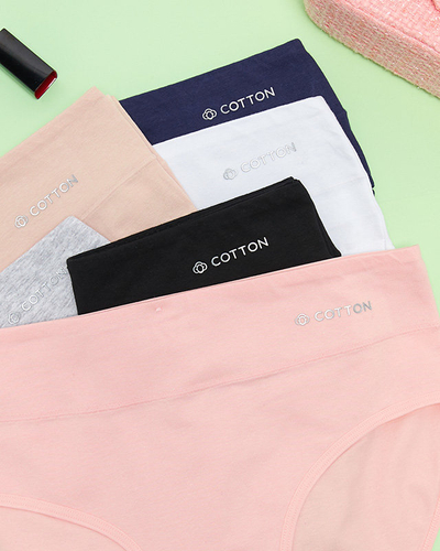 Súprava dámskych bavlnených slipov 6 / bal - Spodná bielizeň