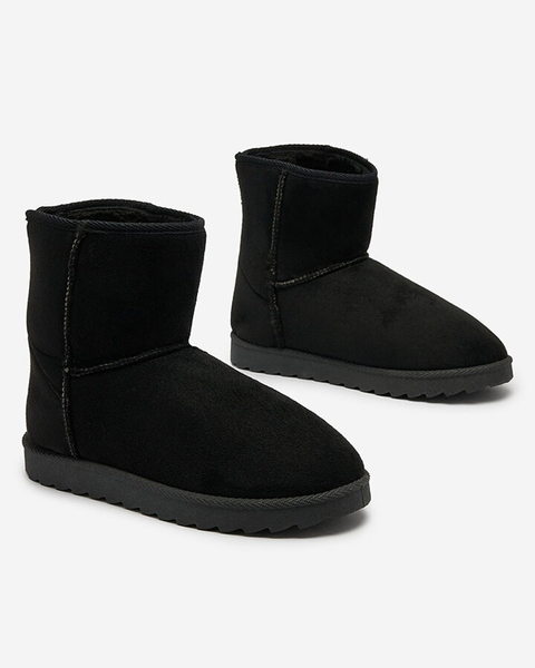 Royalfashion Dámske čižmy a'la snow boots v čiernej farbe Aener