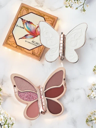 Paleta 6 očných tieňov v tvare motýľa 12g