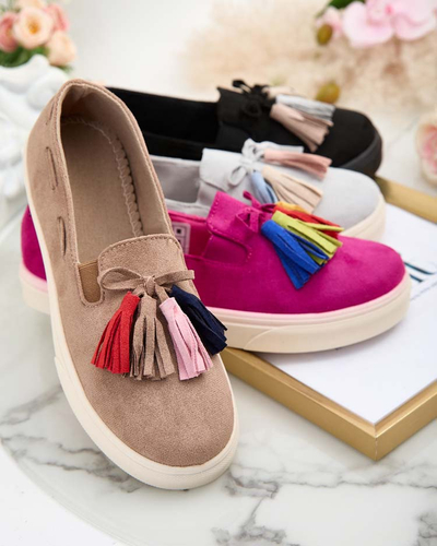 Royalfashion Dámske mokasíny so strapcami Bererto