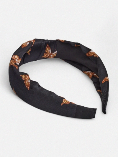 Royalfashion Naglavni trak za lase karirast z metulji Butterfly Weave