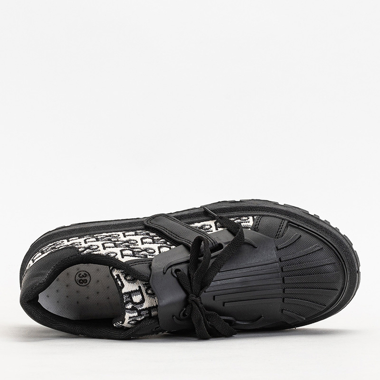 Dámske čierne športové tenisky s potlačou Ibibis - Obuv