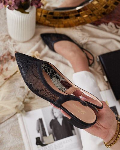 Royalfashion Dámske a'la balerínky s čipkou Benoce