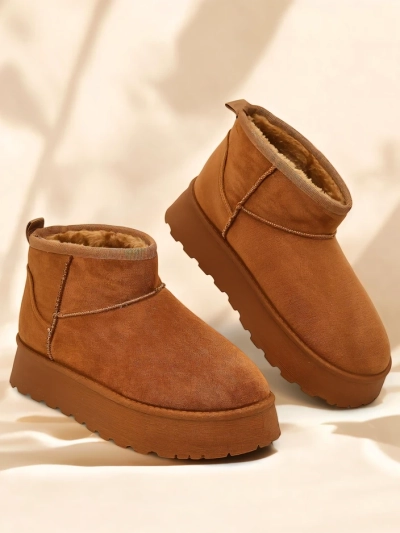 Royalfashion Krátke topánky podobné ženským snehovým čižmám Fortesse