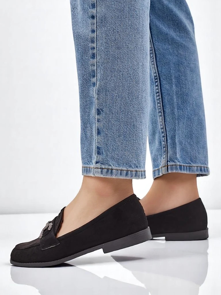 Royalfashion Elegantné dámske loafers s dekoráciou zo zirkónov Zante