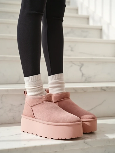 Royalfashion Dámske krátke čižmy a'la snow boots Ozozi