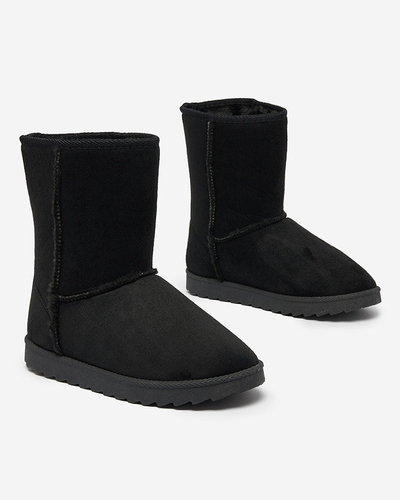 Royalfashion Čierne čižmy a'la snow boots pre ženy Leaner