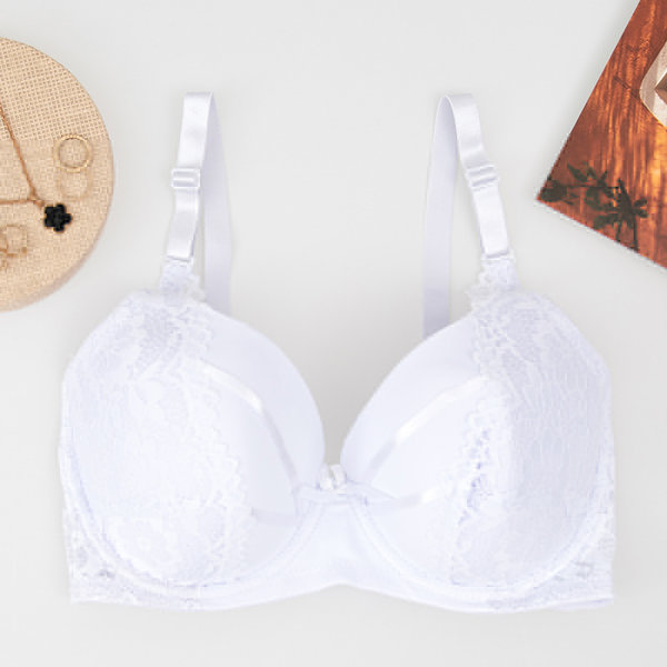 Biela polstrovaná podprsenka - spodná bielizeň