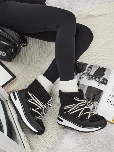 Ženski škornji a'la za sneg s krznom Verruna