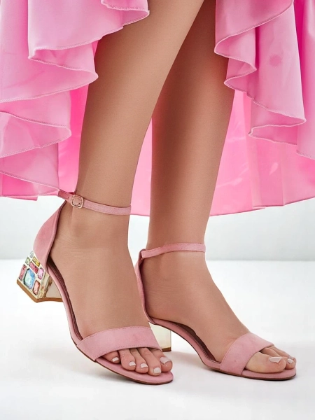 Royalfashion Dámske sandále s dekoratívnym podpätkom Ballou