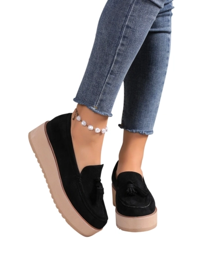 Royalfashion Dámske mokasíny na klinovom podpätku Ogalda