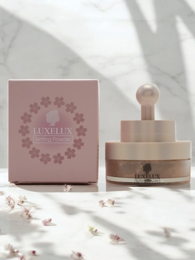 Luxelux sypký púder so špongiou na tvár 04 13,5 g