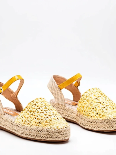 Žlté dámske espadrilky s prelamovaným Triumf - Obuv