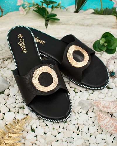Royalfashion Dámske žabky s plochou podrážkou Olerna