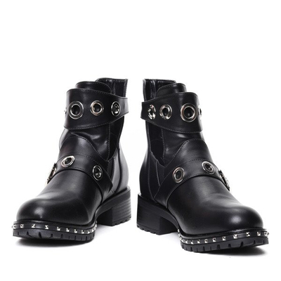 Czarne workery Kendra- Obuwie