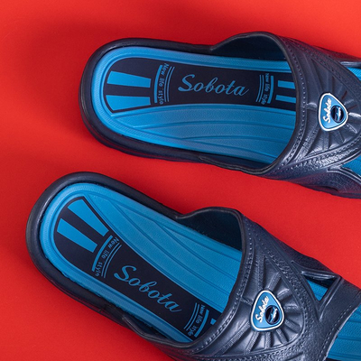 Pánske tmavomodro -modré gumáky Zesov - Obuv