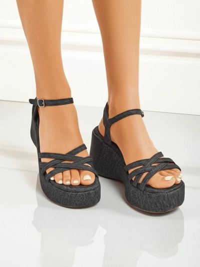 Royalfashion Ženski sandali s polno peto Shadow Lift