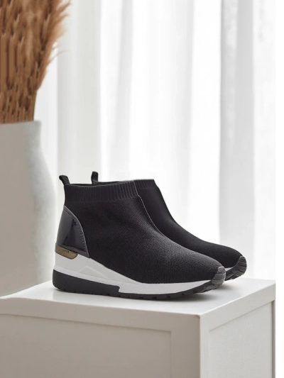 Royalfashion Dámske wedge tenisky na klíne s kamienkami Viseq