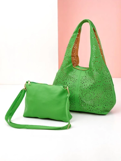Royalfashion Veľká dámska shopper kabelka z čipky Lira Lace