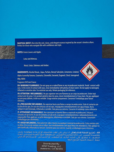 Inšpirovaná eau de parfum pre mužov Nautical Quest