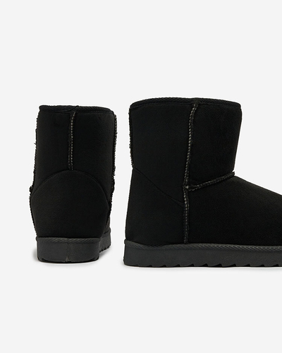 Royalfashion Dámske čižmy a'la snow boots v čiernej farbe Aener