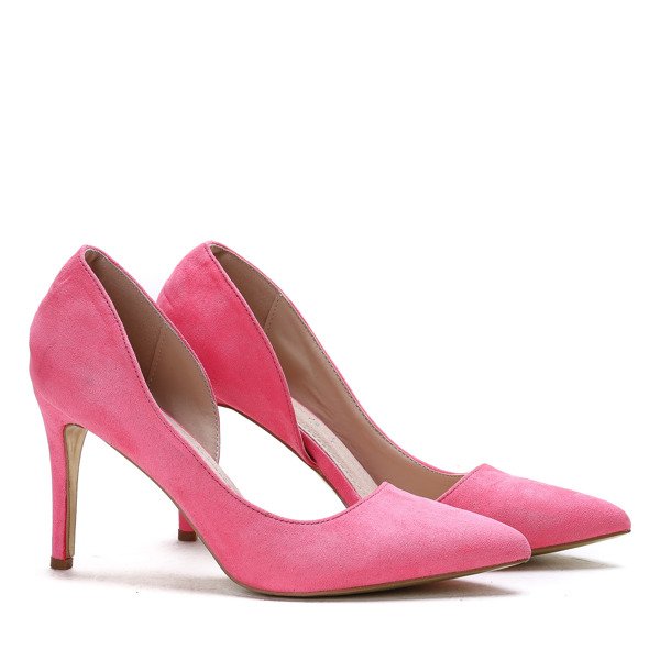 Różowe czółenka na szpilce Emiro - Obuwie