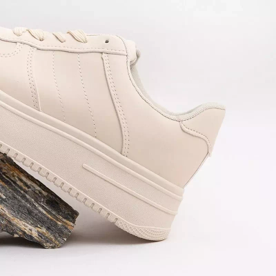 OUTLET Béžová dámska športová obuv na platforme Silvina - Obuv