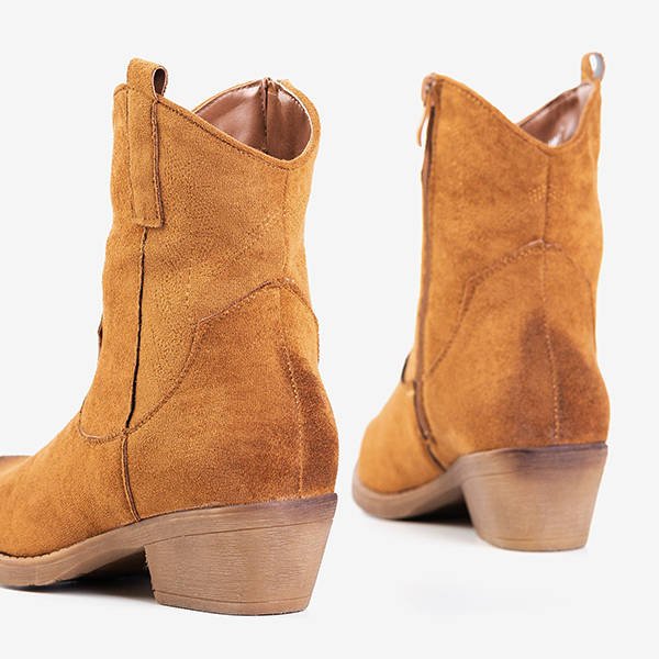 Hnedé kovbojské topánky a'la Sahara - Obuv