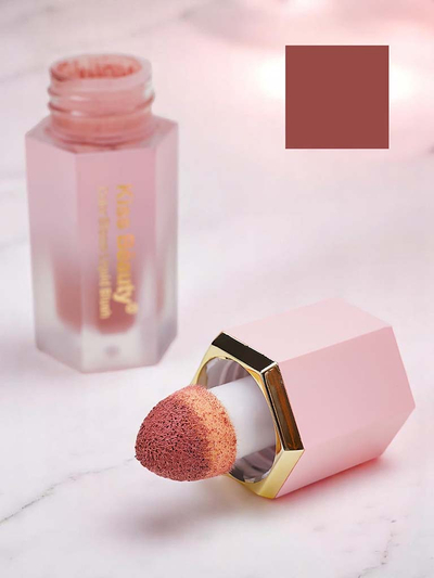 Kiss Beauty tekutý rúž s hubkou, odtieň Crush