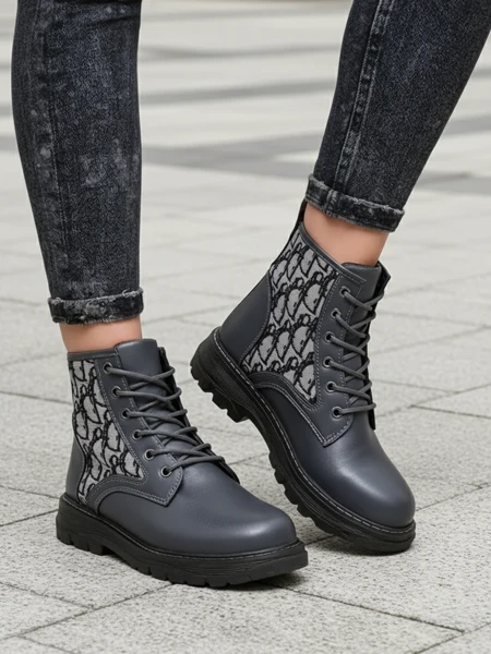 Royalfashion Dámske členkové topánky s potlačou Efrioz