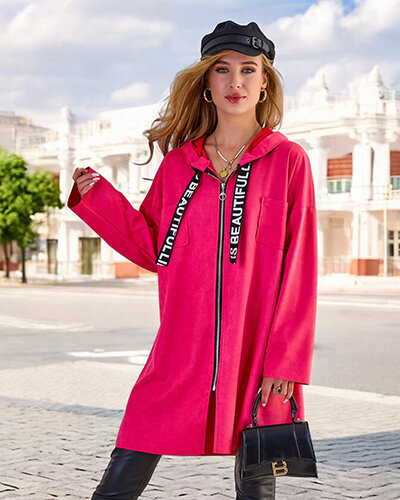 Royalfashion Dámska bunda pod kolená