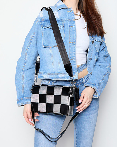 Malá čierno-strieborná dámska kabelka - Doplnky