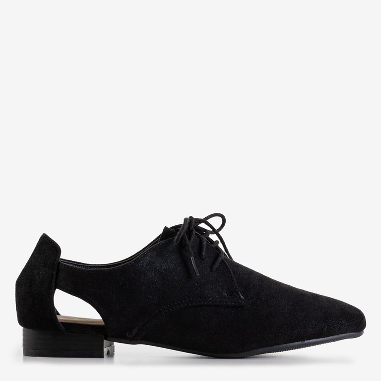 Čierne dámske topánky s výrezmi Fairy - Obuv