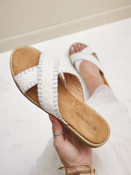 Royalfashion Dámske sandále s tkanými popruhmi Bornes