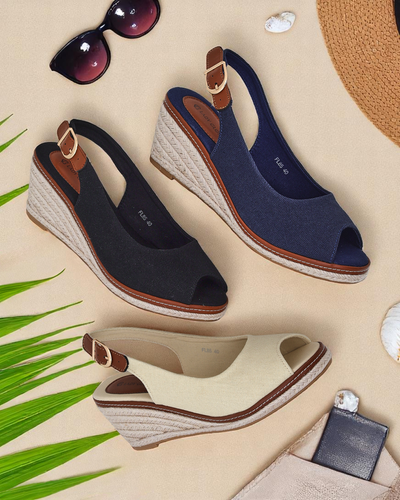 Royalfashion Dámske wedge sandále bez prstov Tafenis