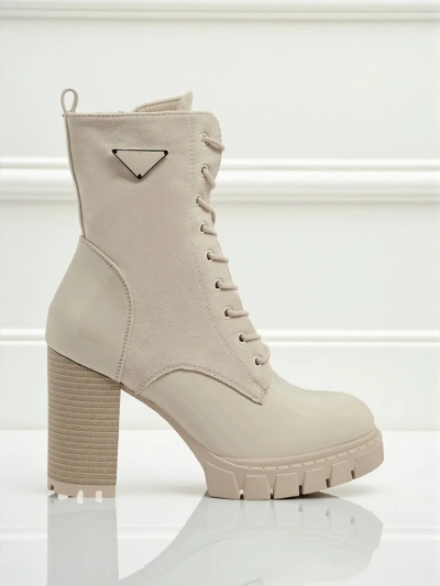 Ženski gležnarji iz eko semiša s peto Event Bramble