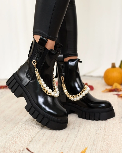 Royalfashion Čierne dámske čižmy Zifosca