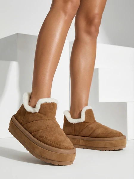 Royalfashion Dámske krátke čižmy Zoeno a'la snow boots