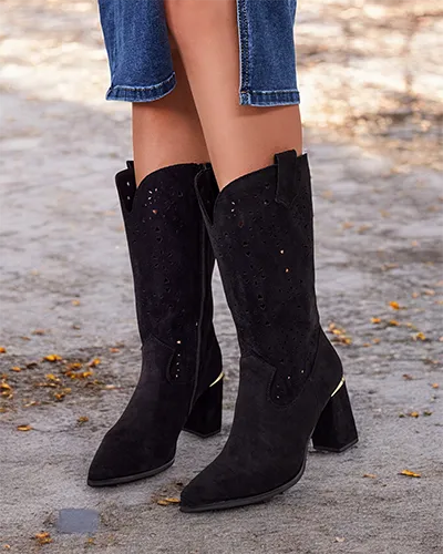 Royalfashion Evolle ažurové čižmy