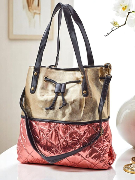 Royalfashion Dámska veľká kabelka Golden Luxe Shopper