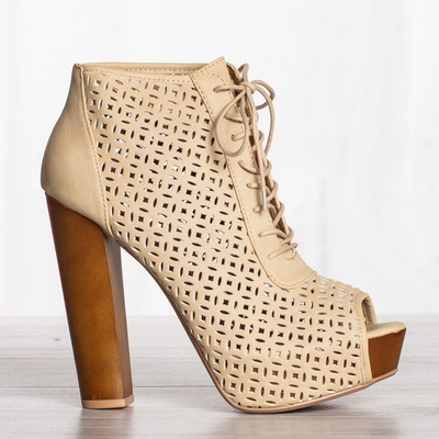 Béžové topánky na stĺpiku Ritta - Obuv