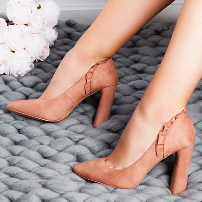 Růžová čerpadla s Andressovým límcem - Obuv 1