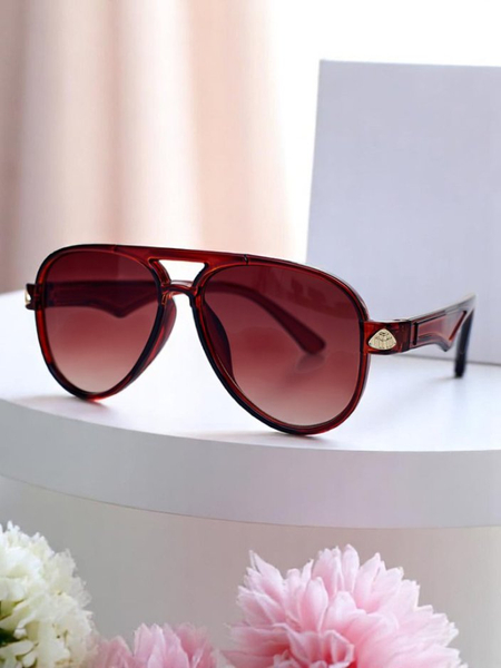 Royalfashion slnečné okuliare s dekoratívnymi nožičkami Shadow Aviator