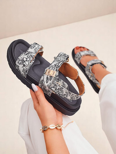 Royalfashion Dámske sandále s Aloe potlačou